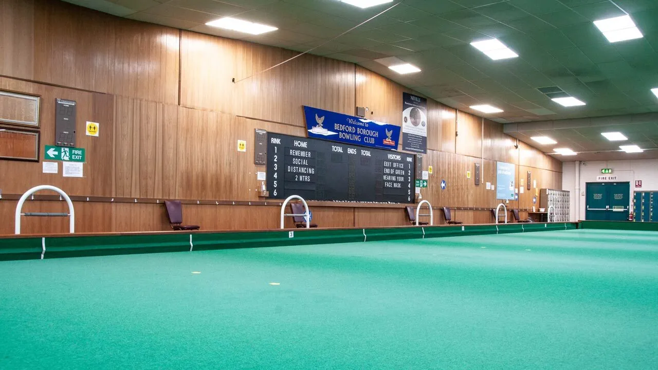 Indoor rink and score board